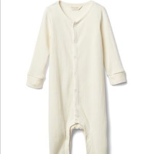 Organic rib footed one-piece